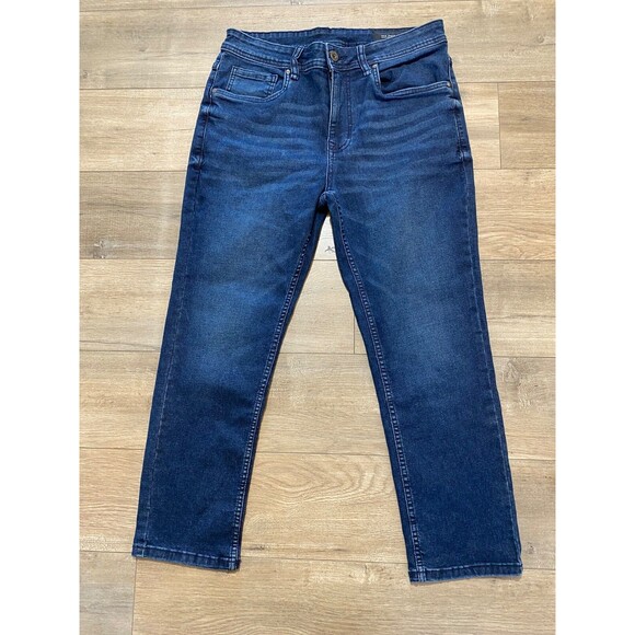 The Perfect Jean NYC Slim Thick Jeans Stretch Denim Mens 32x26 Blue Pants - Picture 1 of 9